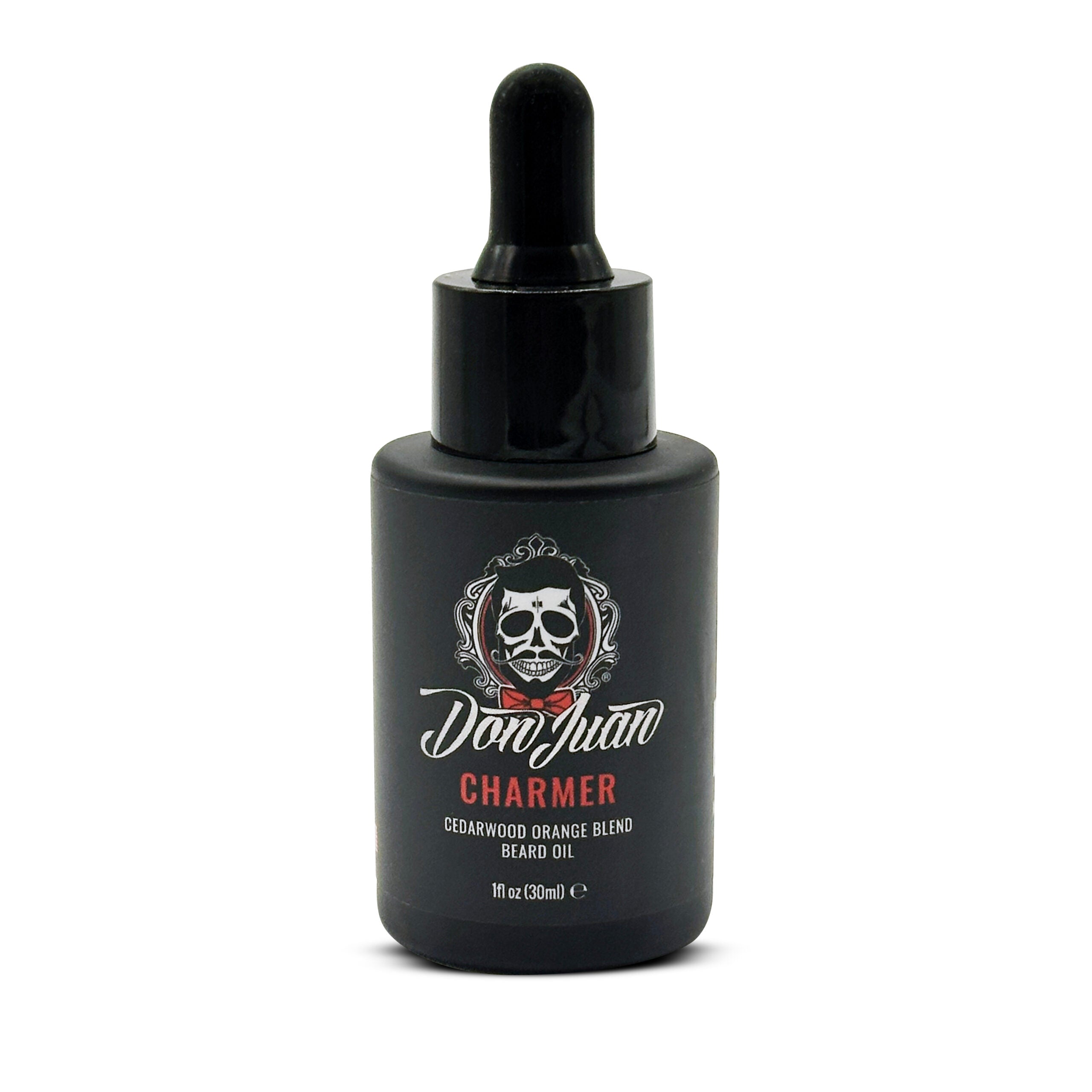Don Juan Charmer Beard Oil And Conditioner - 100% Organic - Unique Blend Of Natural Oils Jojoba, Argan, Vitamin E, And More - Cedarwood And Orange - Naturally Scented 1oz