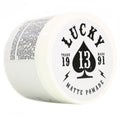 Lucky 13 Barber Supplies Matte Hair Pomade | Water-Based | High Hold | Matte Finish | Tobacco Vanilla Scent, 4oz